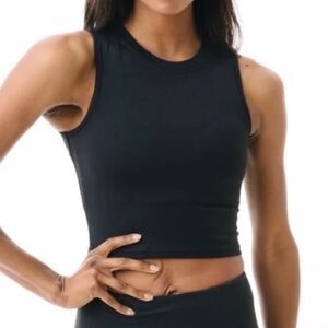 ZIYA ACTIVE | High Neck Black Crop Top Active Sports Bra Women’s Size XXL